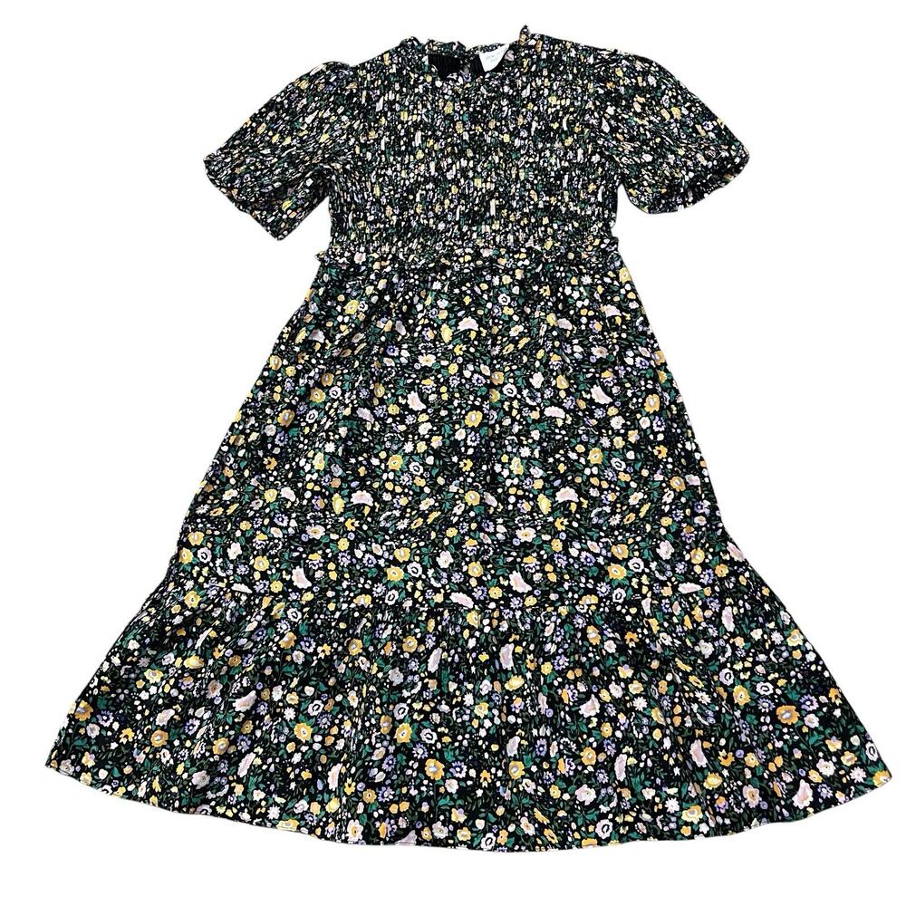 Hyacinth House Samantha Floral Midi Dress XXL Smocked Puff Sleeve Cottagecore